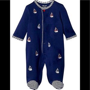 Preemie Baby Boy Nautical Footie